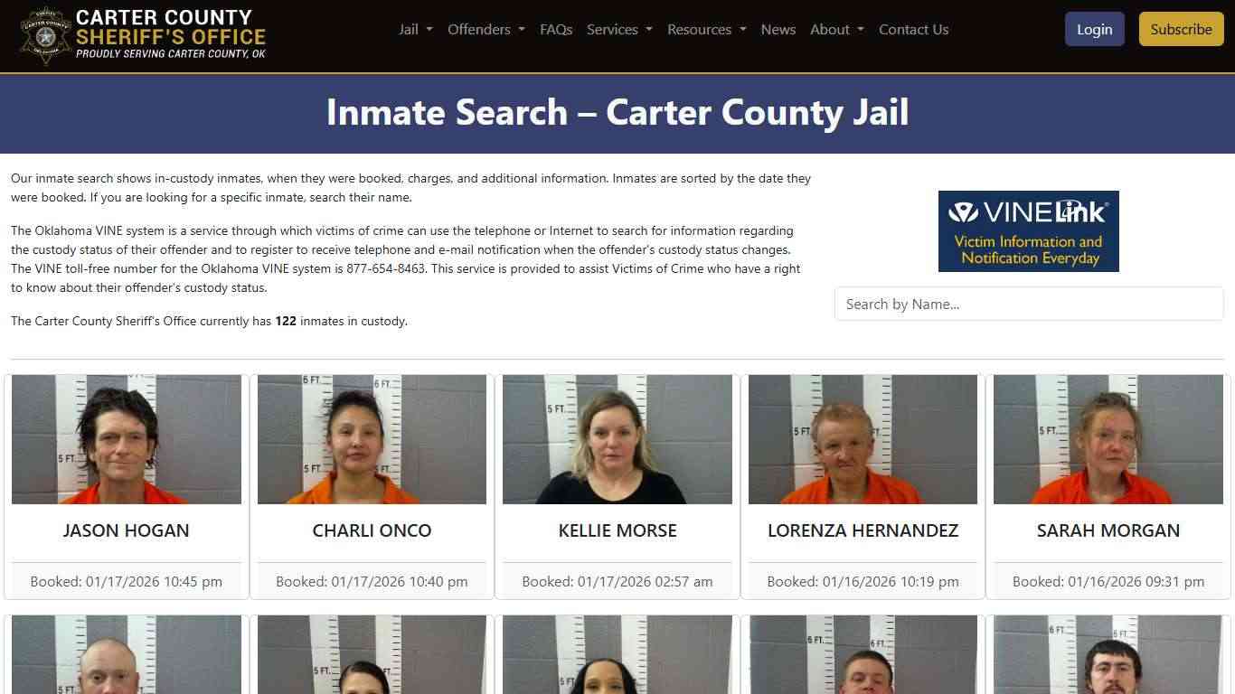 Inmate Search | County Sheriff's Office